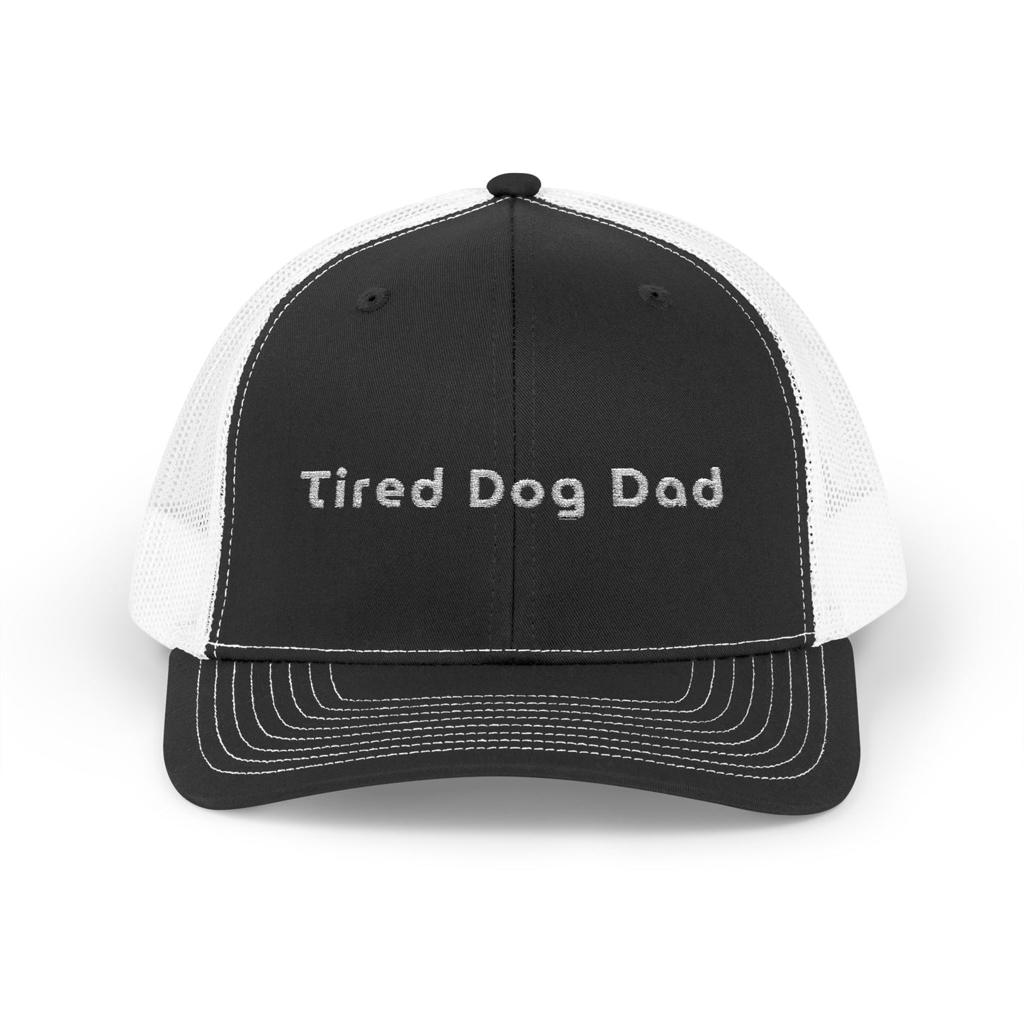 Tired Dog Dad Embroidered Trucker Hat