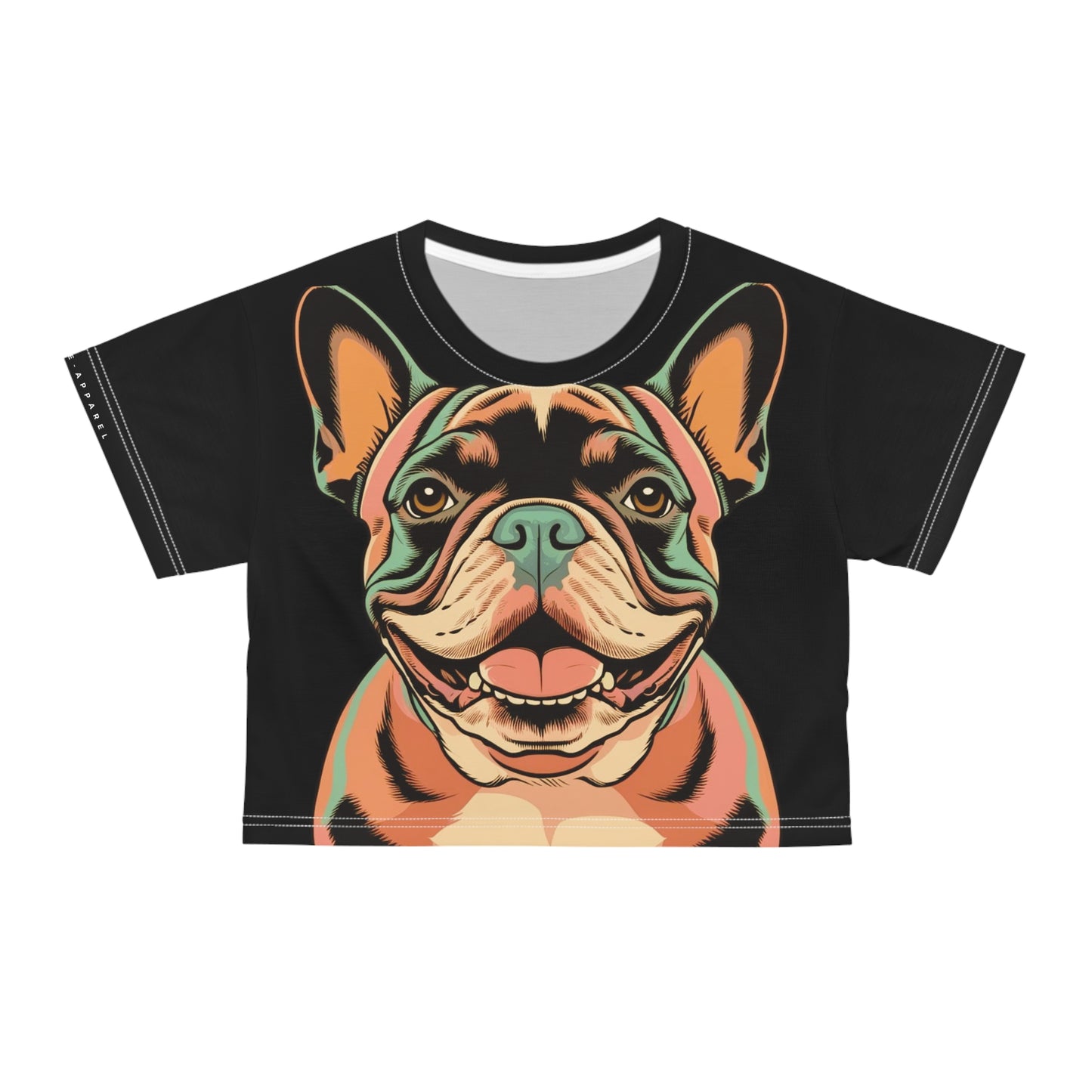 Frenchie Jersey Crop Tee