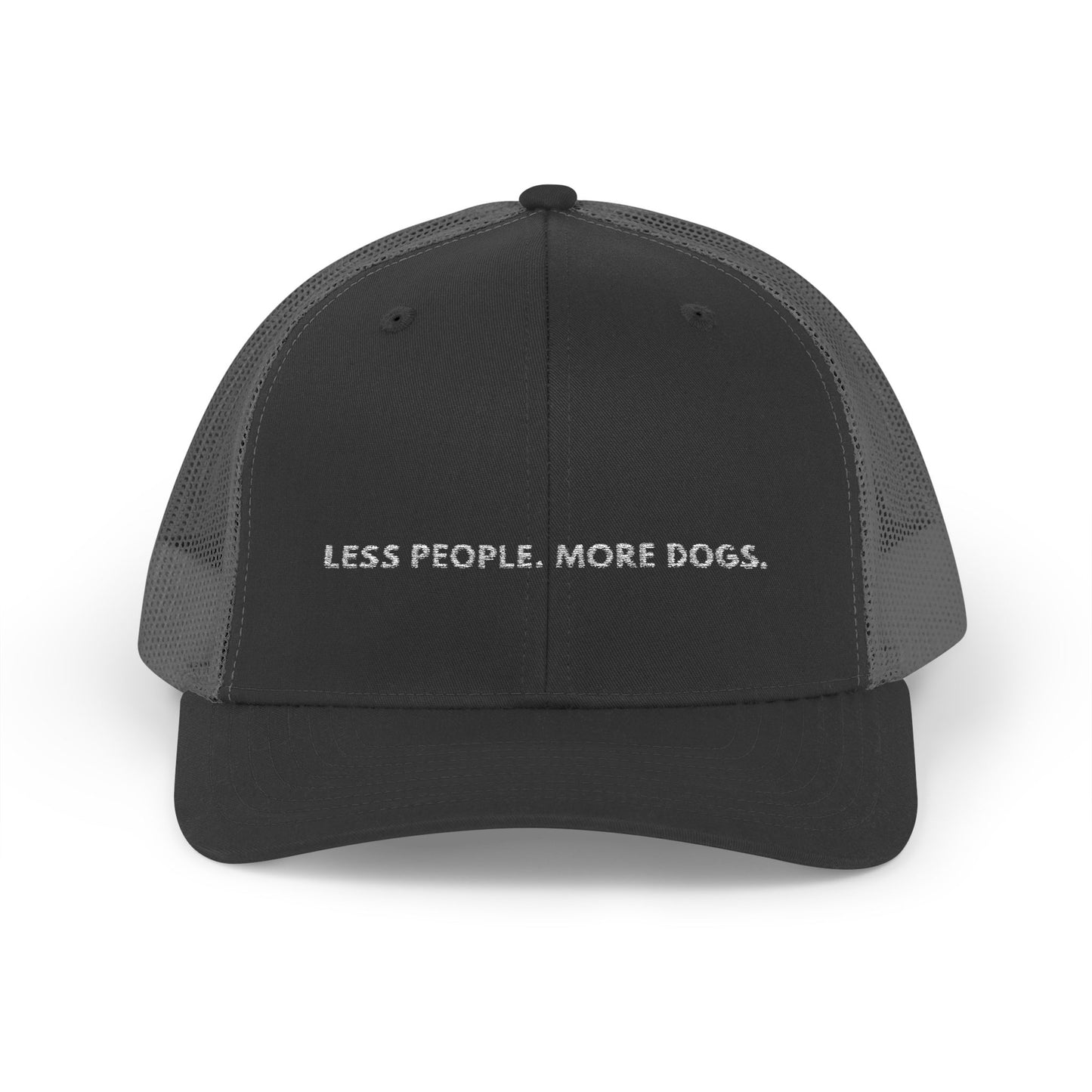 Less People. More Dogs. Embroidered Hat