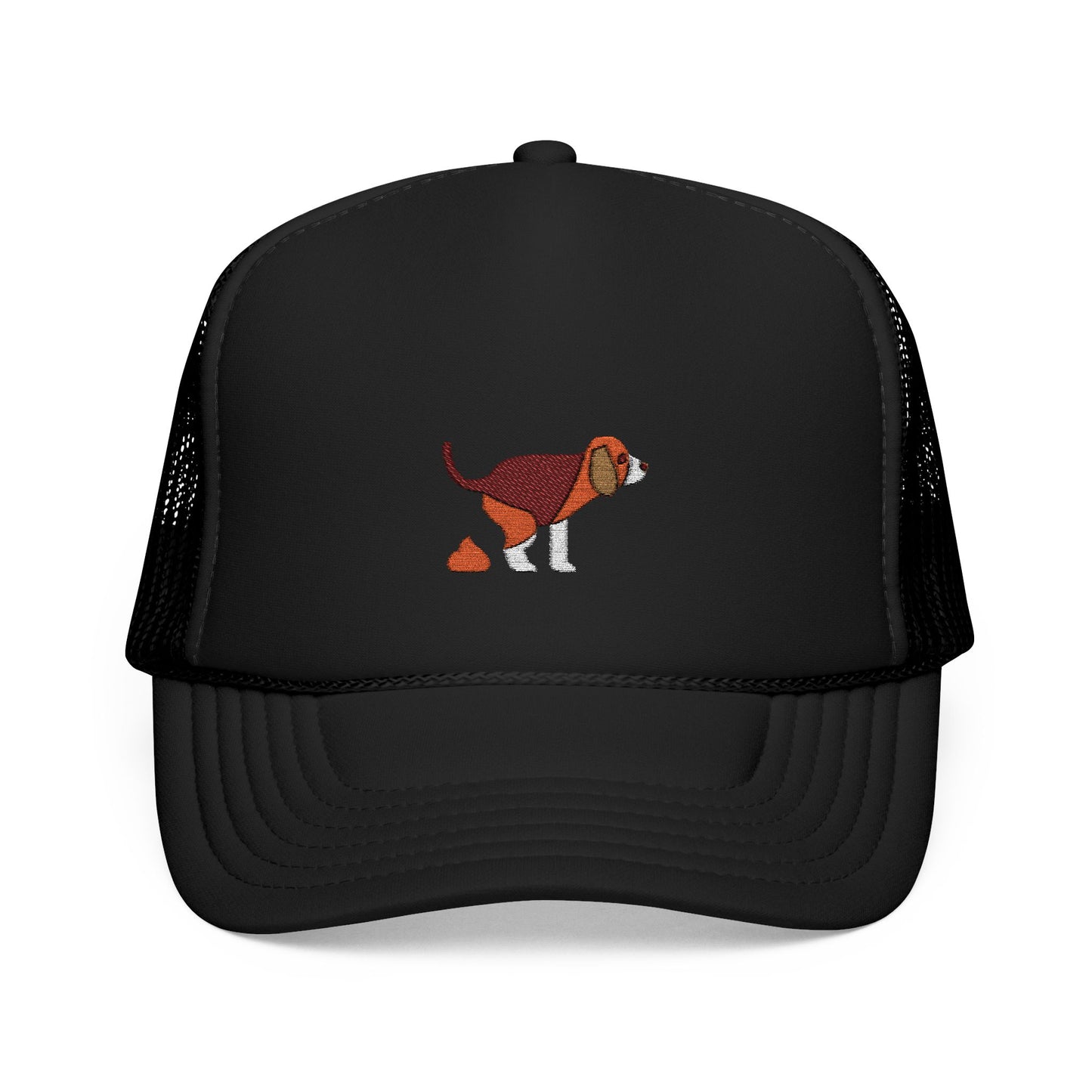 Dog pooping Embroidered Trucker Hat