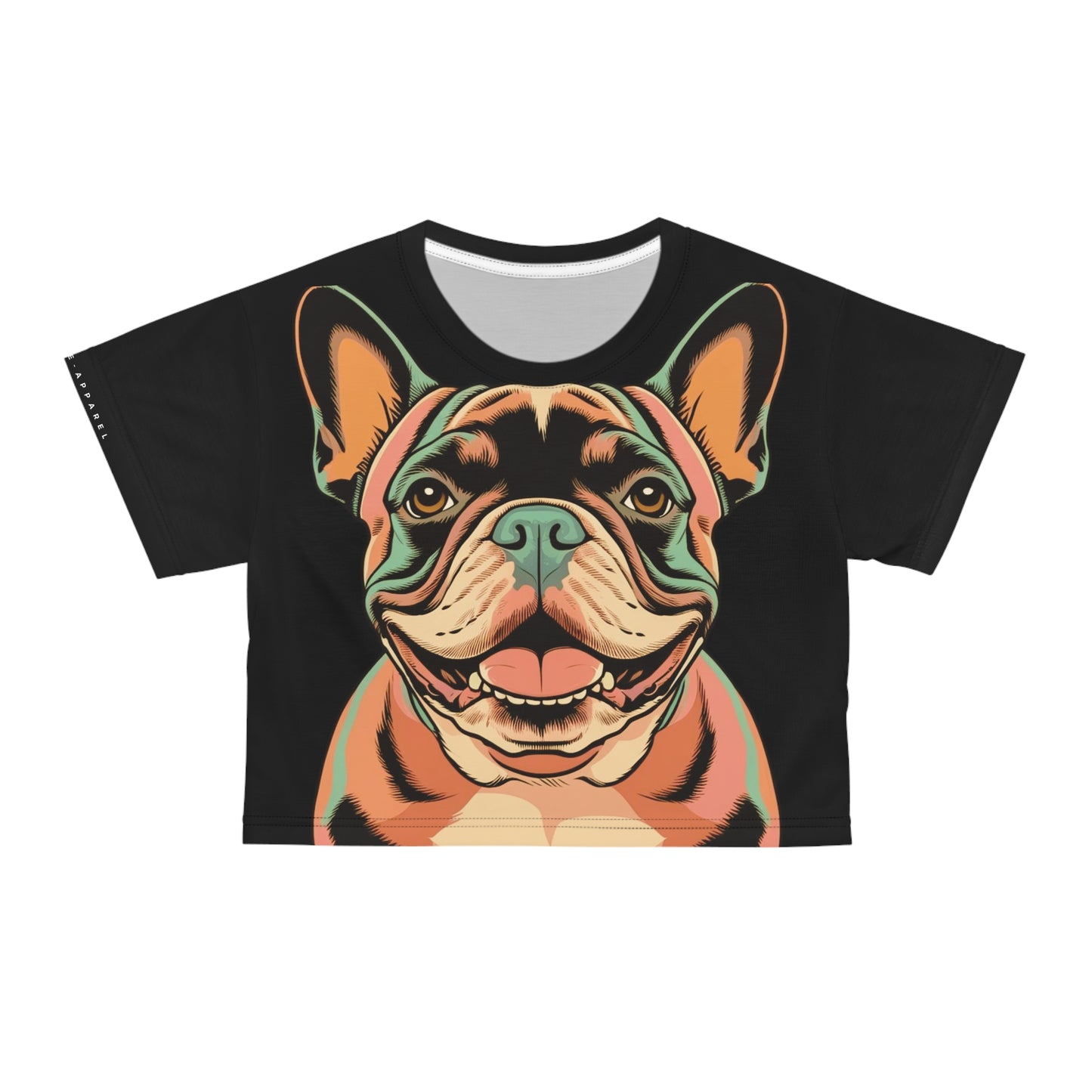 Frenchie Jersey Crop Tee