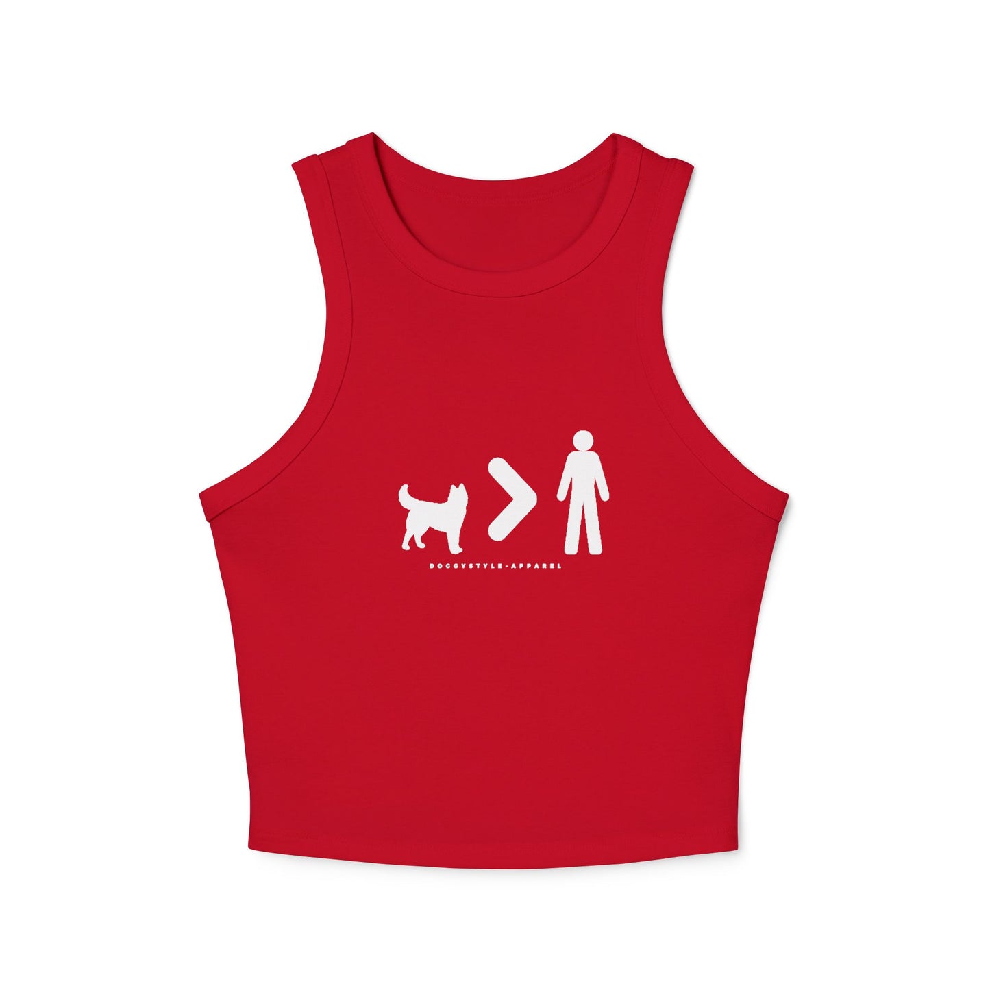 Dogs > People Racer Tank Top