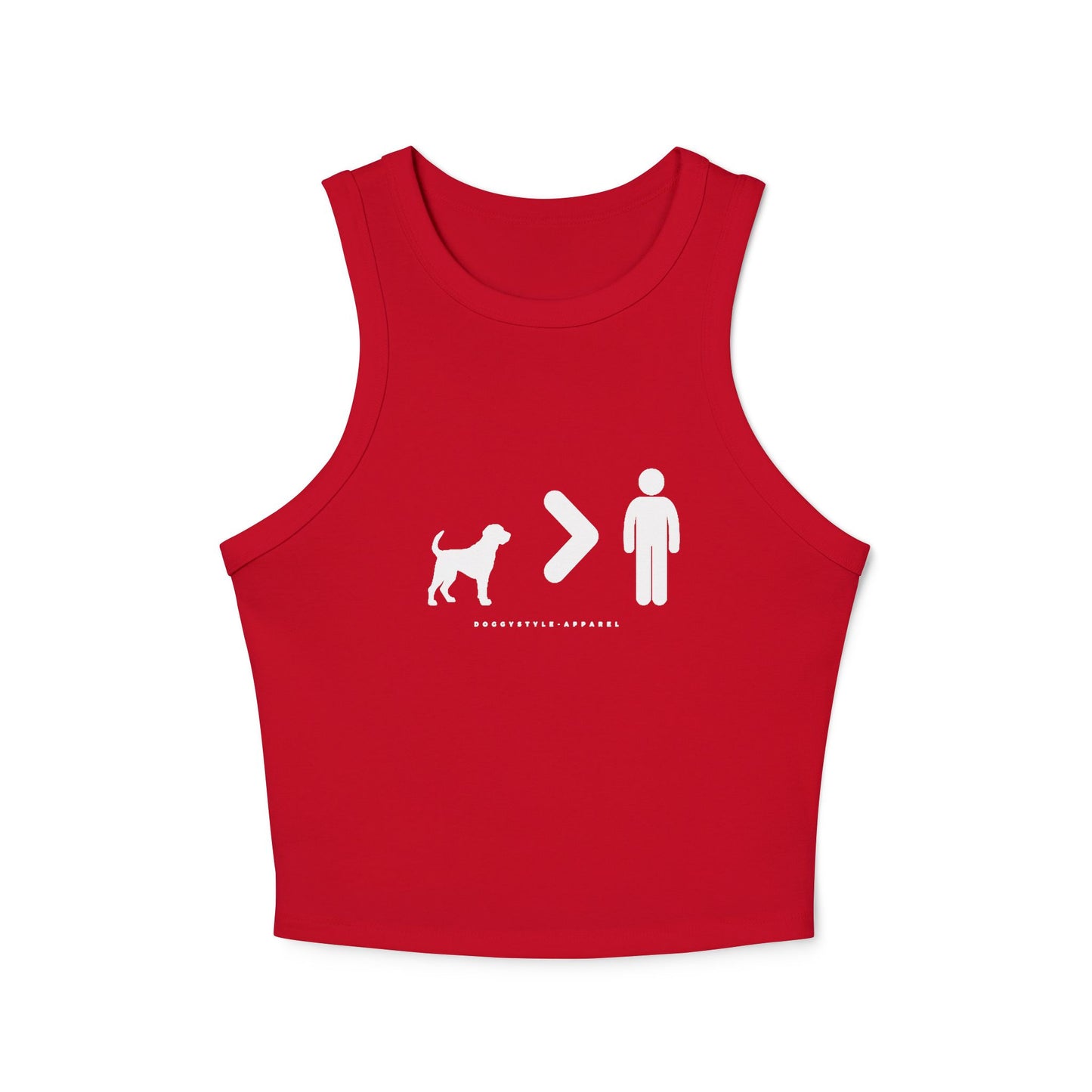 Dogs > People Racer Tank Top