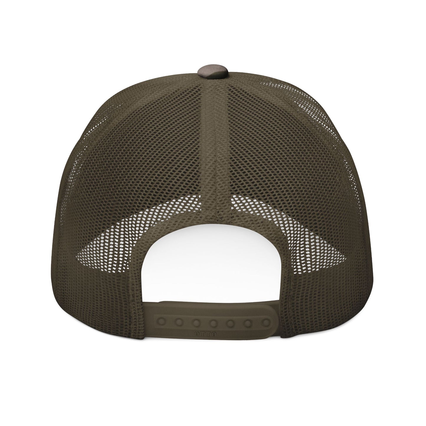 Retriever outline Embroidered Camo Trucker Hat