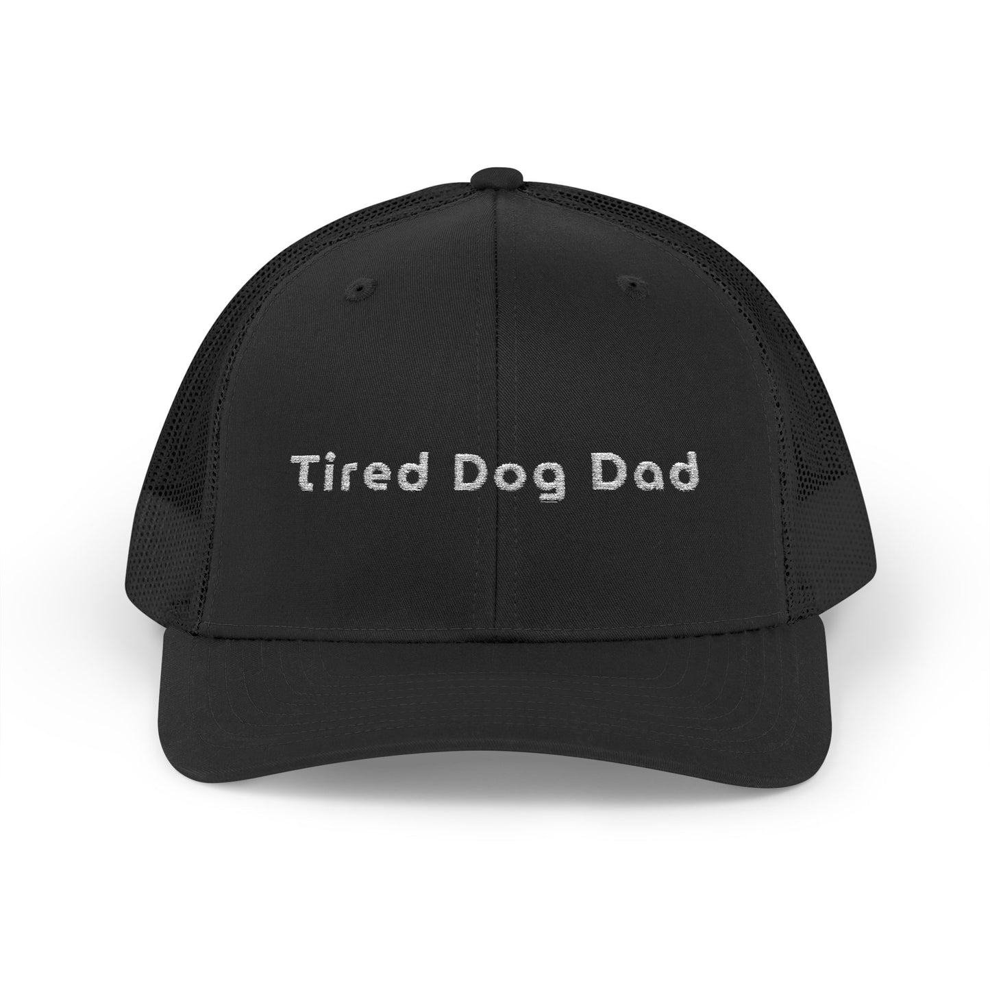 Tired Dog Dad Embroidered Trucker Hat