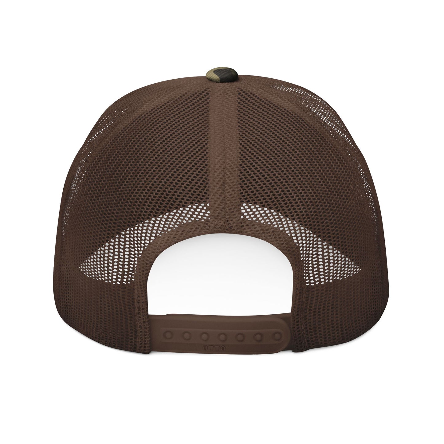 Retriever outline Embroidered Camo Trucker Hat