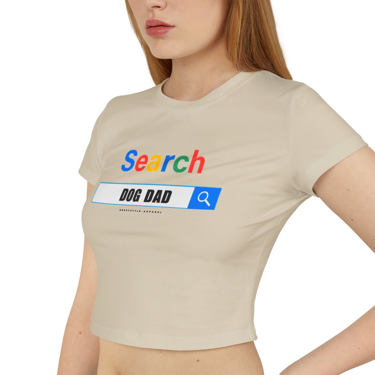Dog Dad Search Crop Tee
