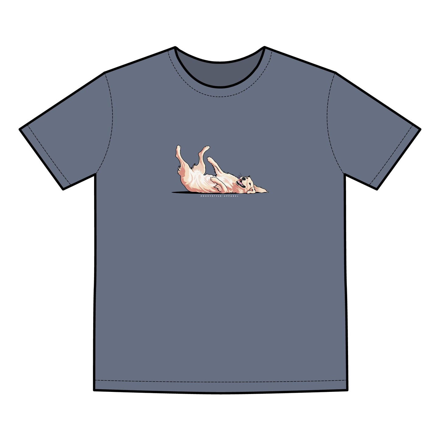 Playful Golden Faded Graphics Tee