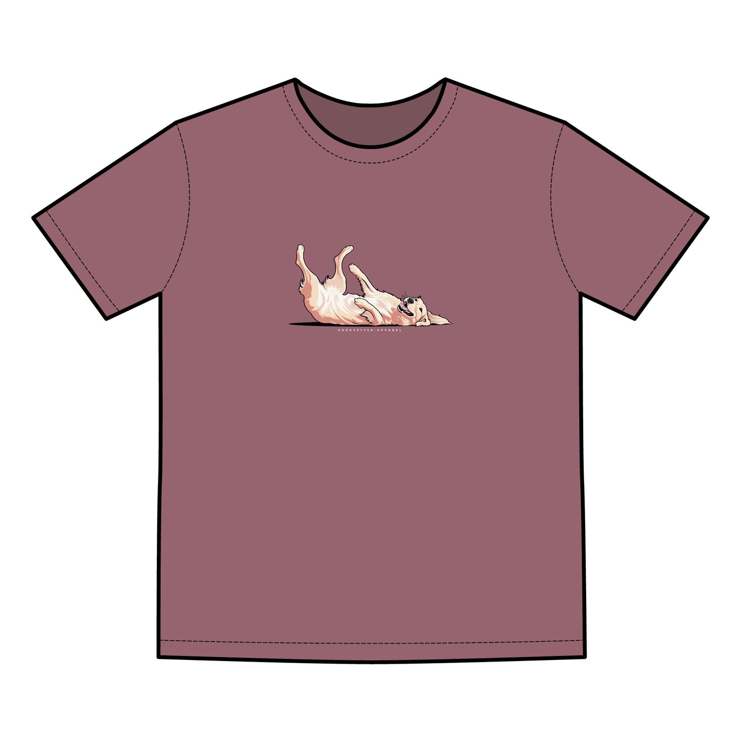 Playful Golden Faded Graphics Tee