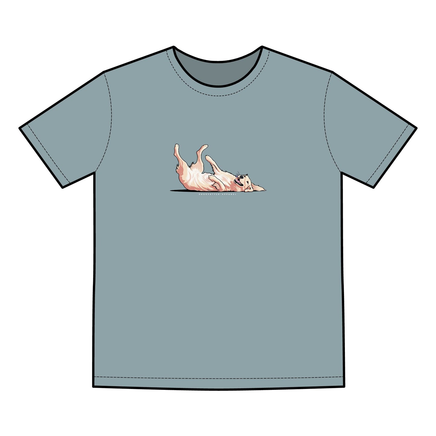 Playful Golden Faded Graphics Tee