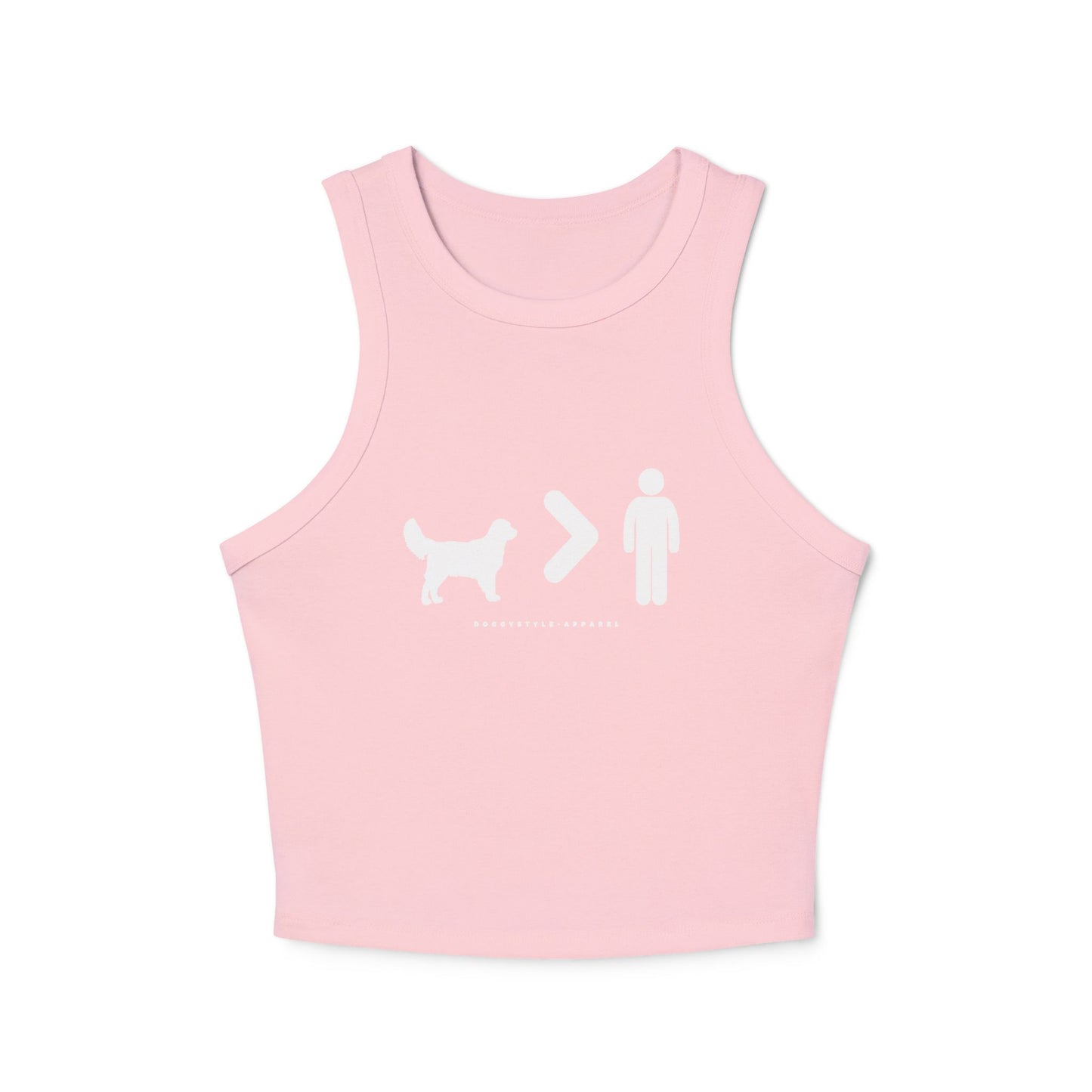 Dogs > People Racer Tank Top