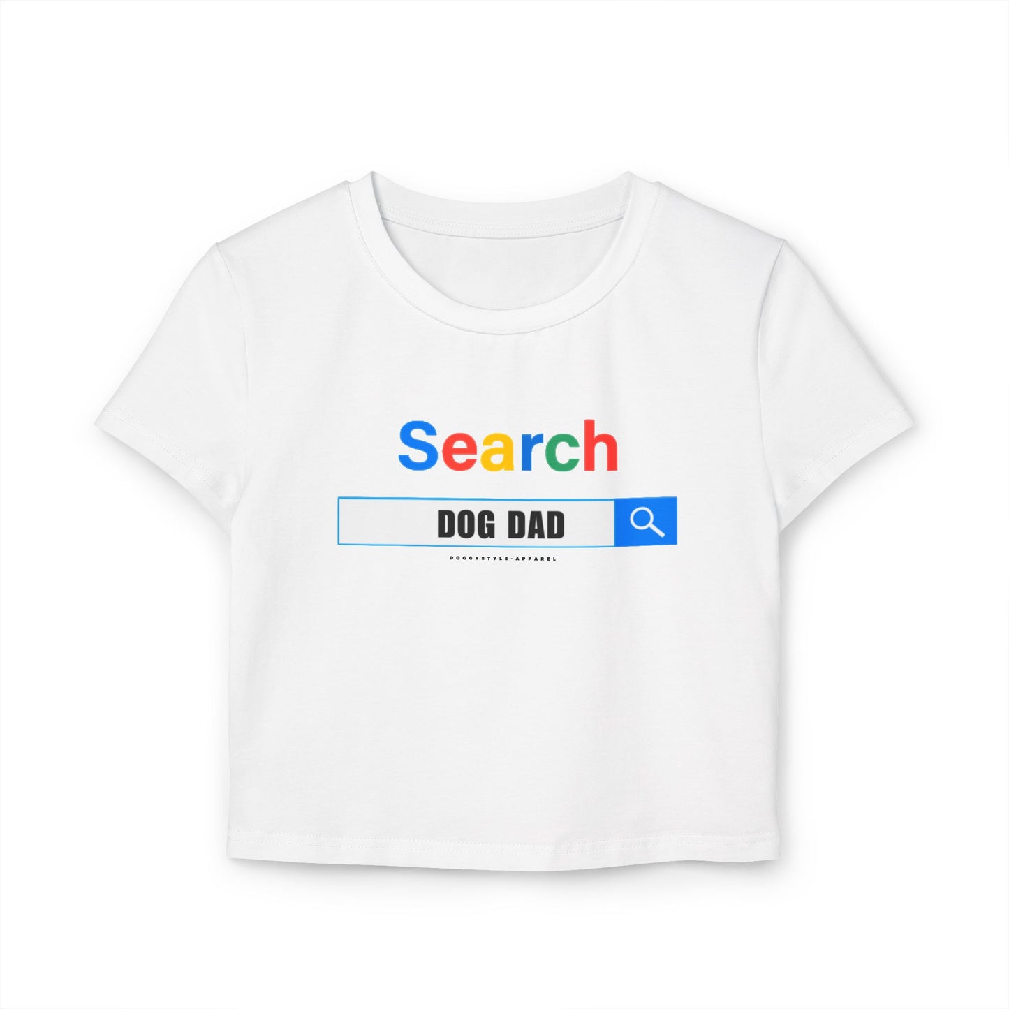 Dog Dad Search Crop Tee