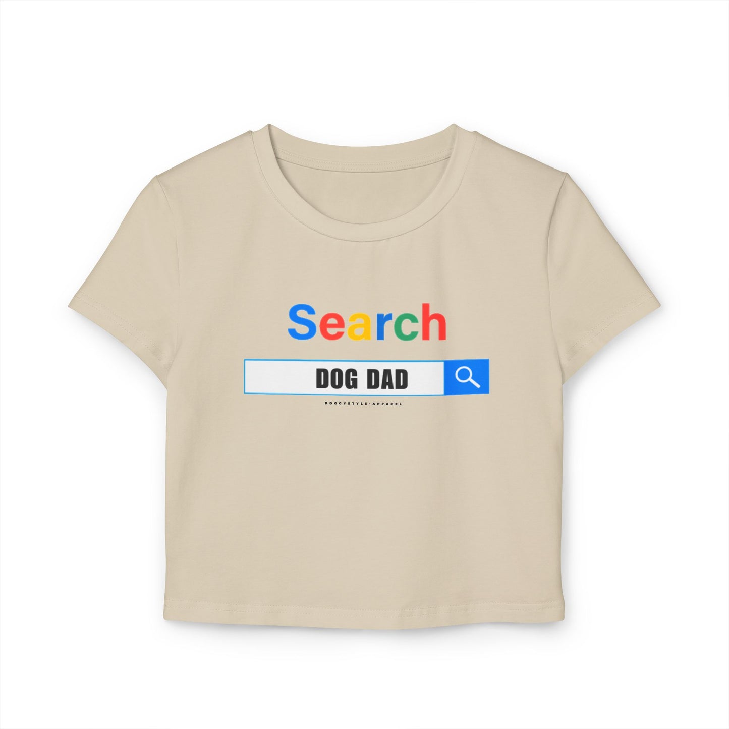 Dog Dad Search Crop Tee