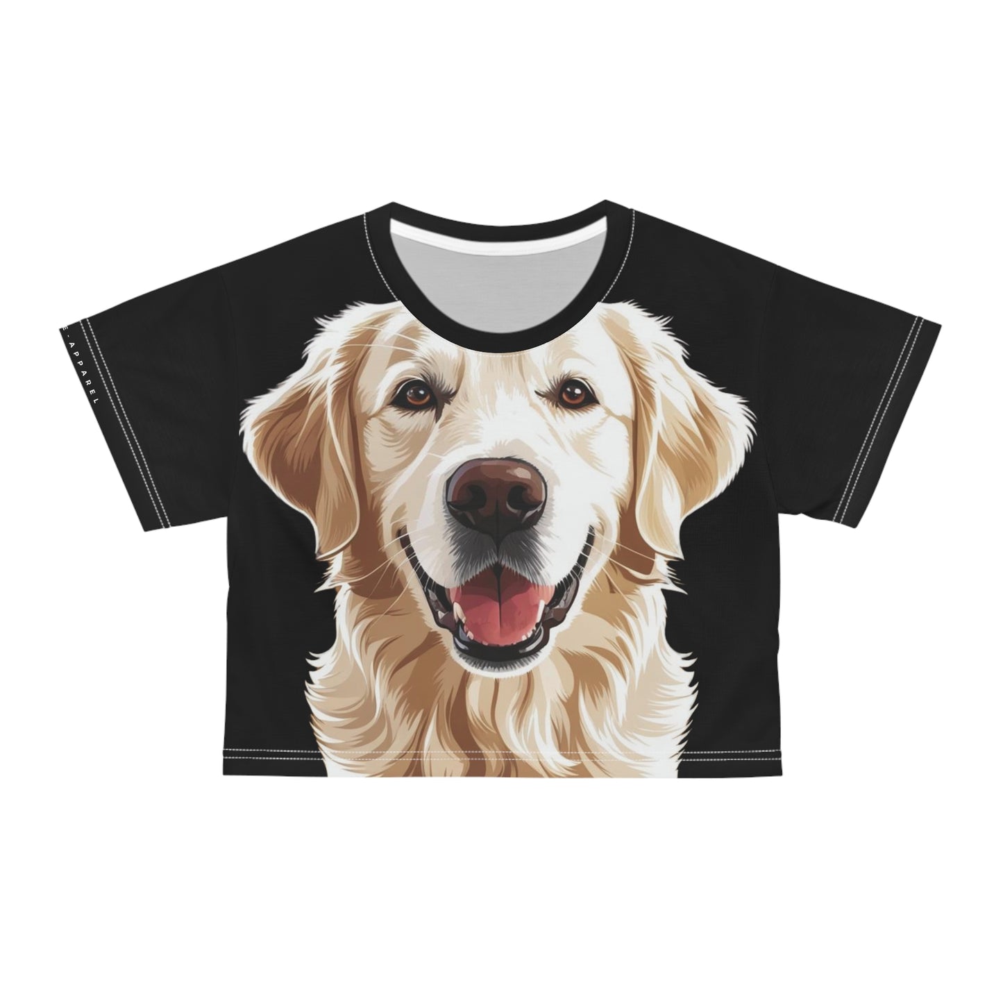 Tan Golden Jersey Crop Tee